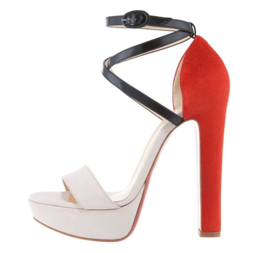 Christian Louboutin Summerissima 140 strappy suede heels